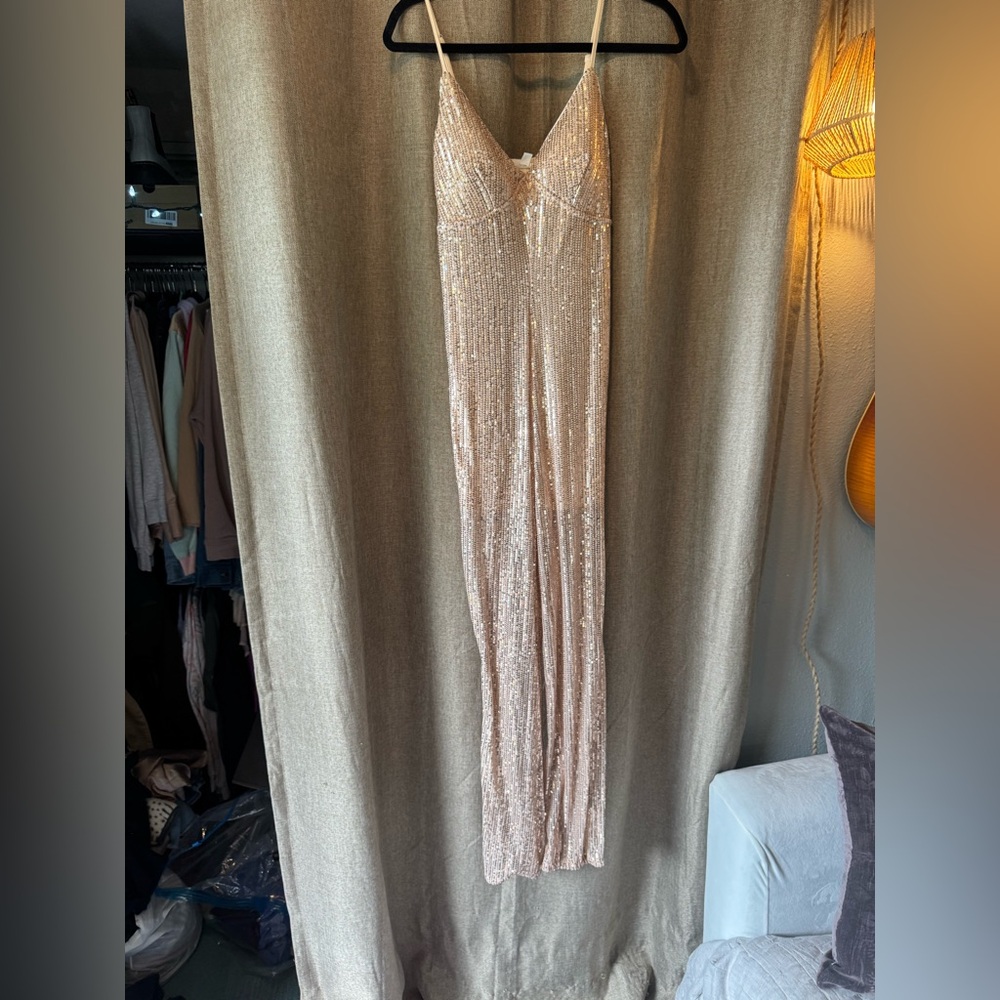 Top Style Sparkling Sequin Jumpsuit